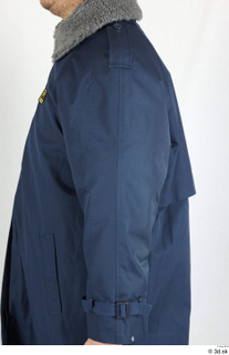  Photos Man in Czech Railway Worker 1 21th century CZech railway worker uniform blue jacket upper body 0004.jpg